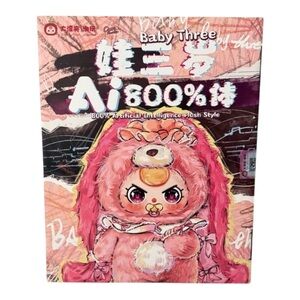 Baby Three 800% Artificial intelligence Plush Style Lucky Bag NIB